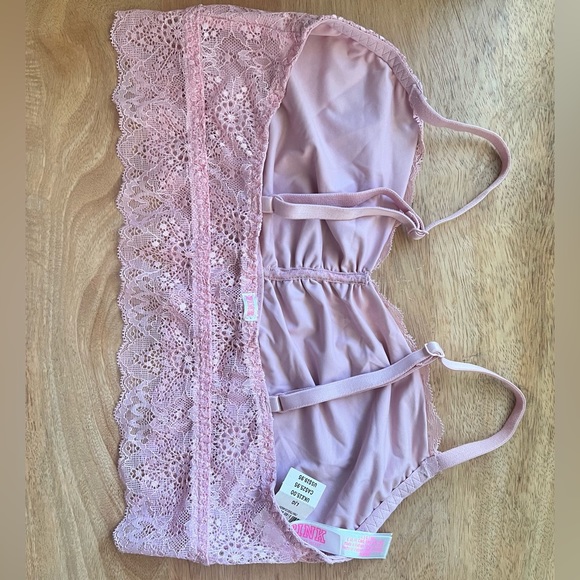 PINK lace bralette (3) - Picture 3 of 7